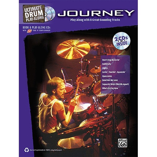Journey Ultimate Drum Play Along Book/2CD Book