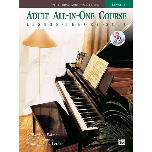 Alfred's Basic Adult All-in-One Piano Course Book 3 with CD