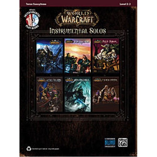 World Of Warcraft Inst Solos Tenor Saxophone Book/CD Book