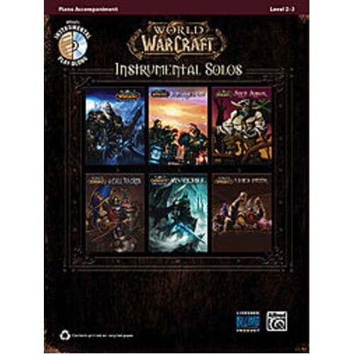 World Of Warcraft Inst Solos Piano Acc Book/CD Book