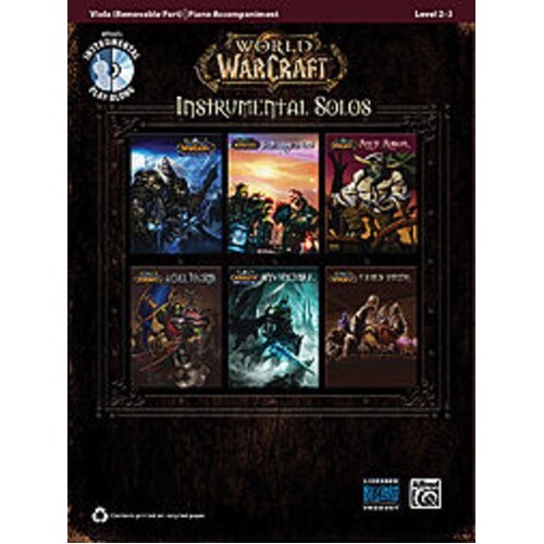 Wolrd Of Warcraft Inst Viola Solo Book/CD Book