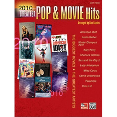 Greatest Pop And Movie Hits 2010 Easy Piano Book