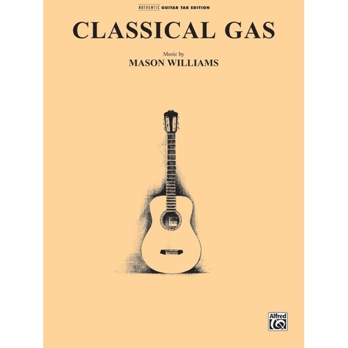Classical Gas Guitar TAB by Mason Williams, Standard Notation & TAB, 6 Pages, Alfred Music