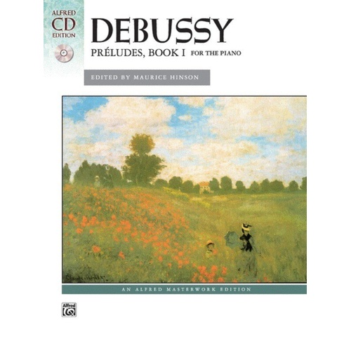 Debussy Preludes Book 1 with CD - Alfred Masterwork Edition, Piano, 64 Pages, Includes English Translations and Performance Suggestions