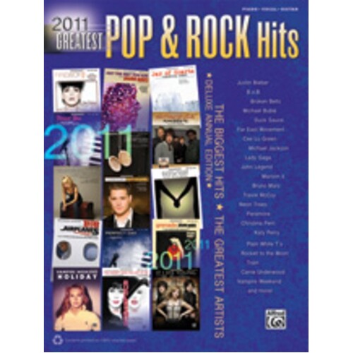 Greatest Pop And Rock Hits 2011 PVG Book