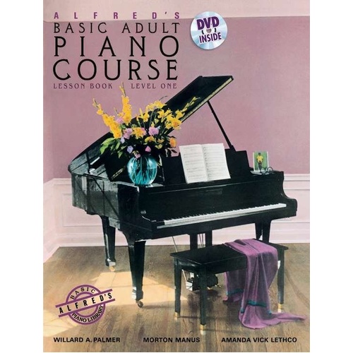 Alfred's Basic Adult Piano Course Lesson Book 1 with DVD