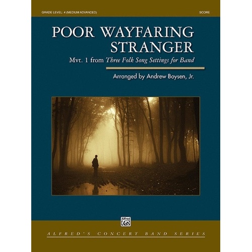 Poor Wayfaring Stranger CB4 SC/PTS for Band by Alfred Music