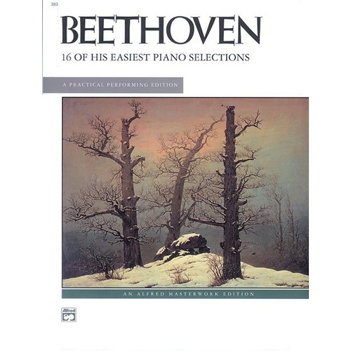 Beethoven - 16 Easiest Selections for Piano, Alfred Masterwork Edition, 32 Pages