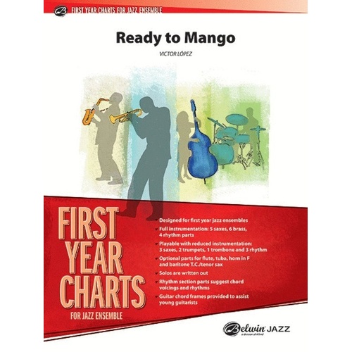 Ready to Mango Jazz Ensemble Score and Parts by Victor Lopez