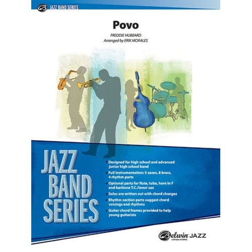 Povo Je GR3 Jazz Ensemble by Freddie Hubbard, Arranged by Erik Morales, Alfred Music, 98 Pages