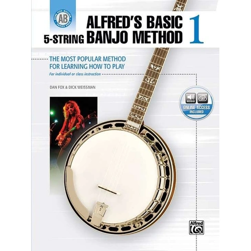 Alfred's Basic 5-String Banjo Method 1 Book