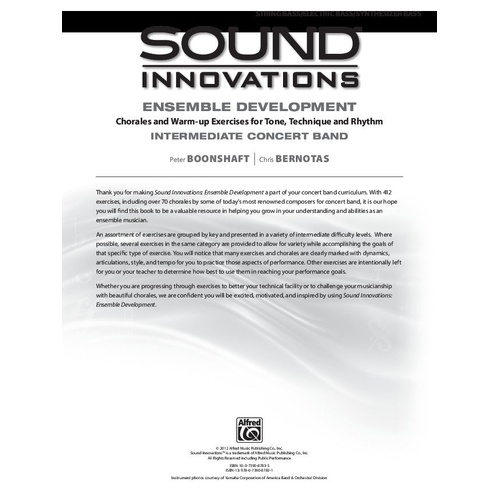 Sound Innovations Ensemble Development Electric Bass