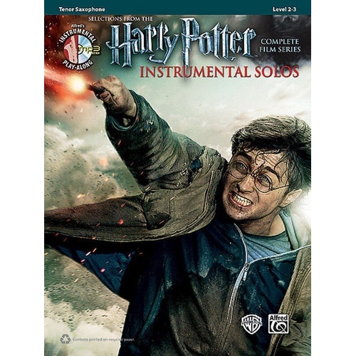 Harry Potter Instrumental Solos for Tenor Sax BK/CD