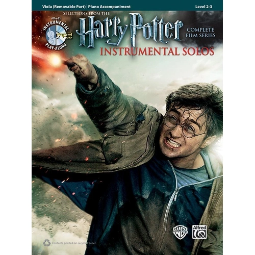 Harry Potter Instrumental Solos for Viola Book