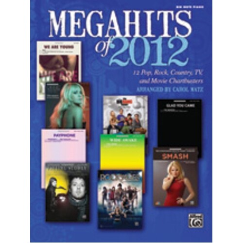 Megahits Of 2012 Big Note Piano Book