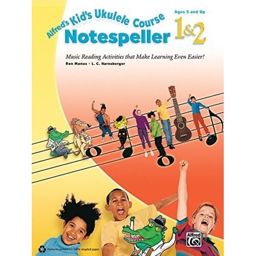 Alfreds Kids Ukulele Course Notespeller 1 And 2 (Softcover Book)