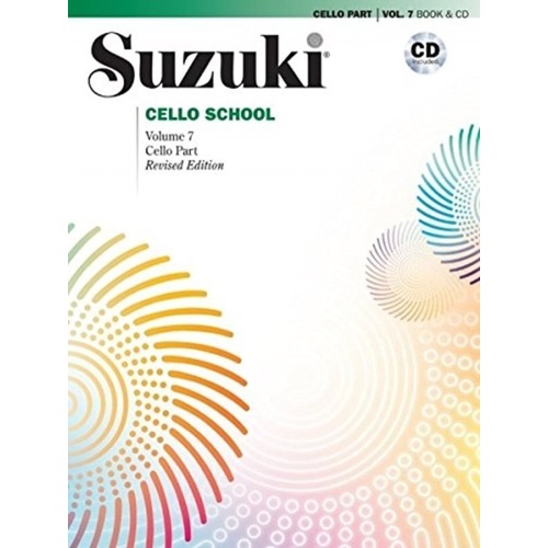 Suzuki Cello School Vol. 7 Cello Part with CD