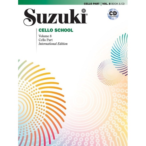 Suzuki Cello School Vol. 8 Cello Part with Performance/Accompaniment CD