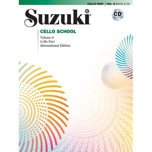 Suzuki Cello School Vol. 8 Cello Part with CD