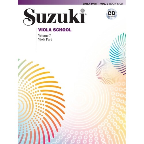 Suzuki Viola School Vol 7 Viola Part Softcover Book/CD