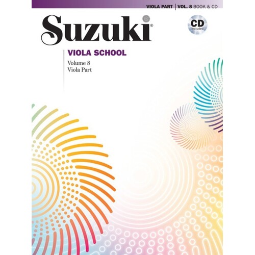 Suzuki Viola School Vol 8 Viola Part Softcover Book/CD