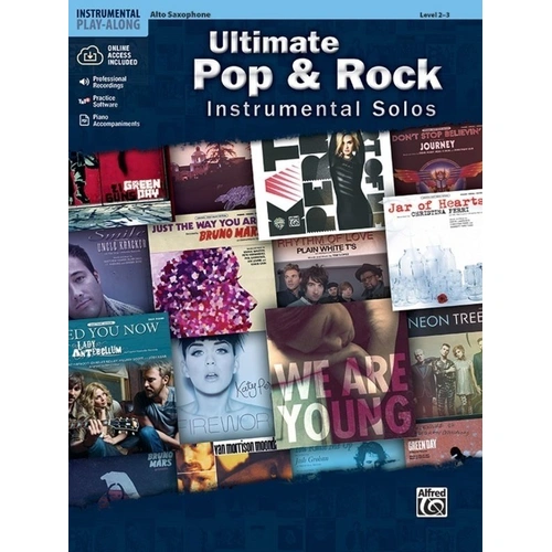 Ultimate Pop & Rock Instrumental Solos for Alto Saxophone, 88 Pages, Includes Accompaniment Recording and Piano PDF