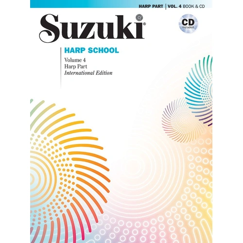 Suzuki Harp School Vol 4 Harp Part with CD - International Edition