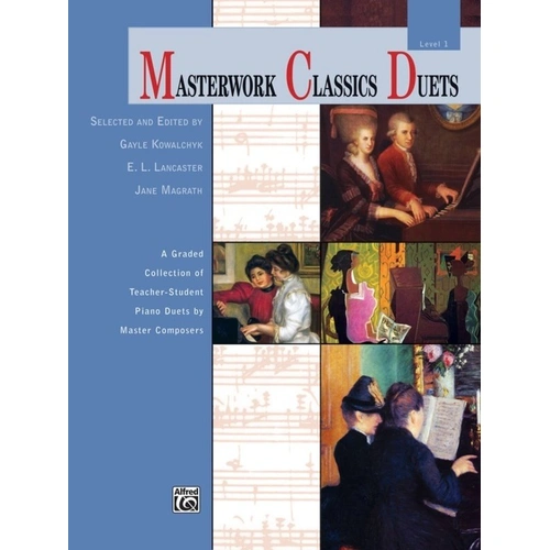Masterwork Classics Duets Level 1 for Piano - Alfred Music, 40 Pages
