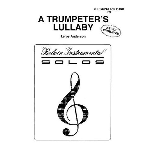 Anderson - A Trumpeter's Lullaby for Trumpet/Piano Full Score, 8 Pages, Alfred Music