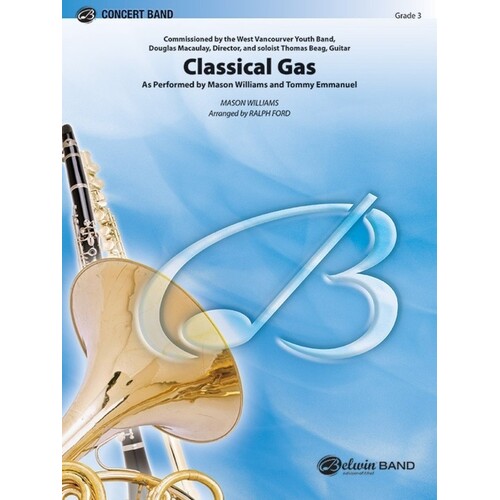 Classical Gas Concert Band 3 Guitar Feature Score/Parts Book