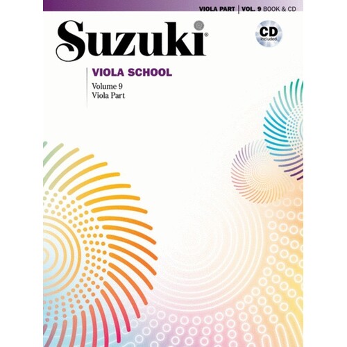 Suzuki Viola School Vol 9 Viola Part Softcover Book/CD