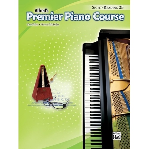 Premier Piano Course Sight Reading 2B by Carol Matz and Victoria McArthur, 32 Pages, Alfred Music