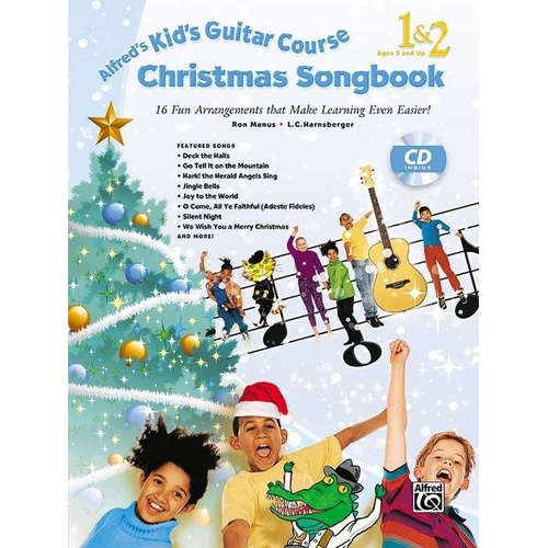 Alfred's Kid's Guitar Course Christmas Songbook 1 & 2 BK/CD