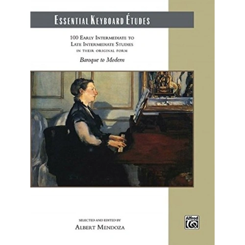 Essential Keyboard Etudes - 100 Piano Etudes for Early Intermediate to Late Intermediate Levels, 152 Pages, Comb-Bound, Alfred Music
