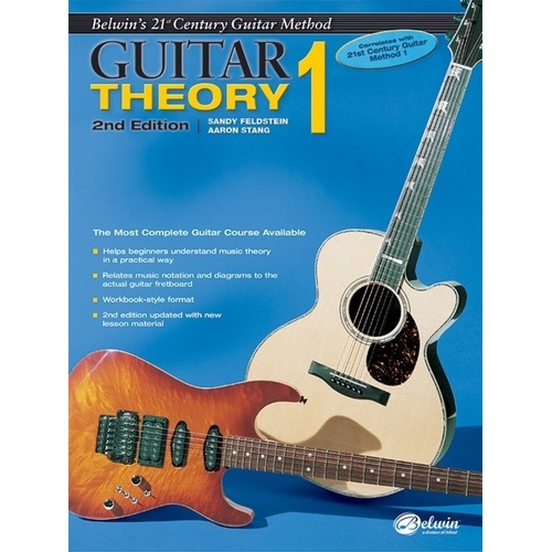 Belwin's 21st Century Guitar Theory 1 (2nd Edition) - Alfred Music, 32 Pages, Guitar Method, Music Notation & Tablature