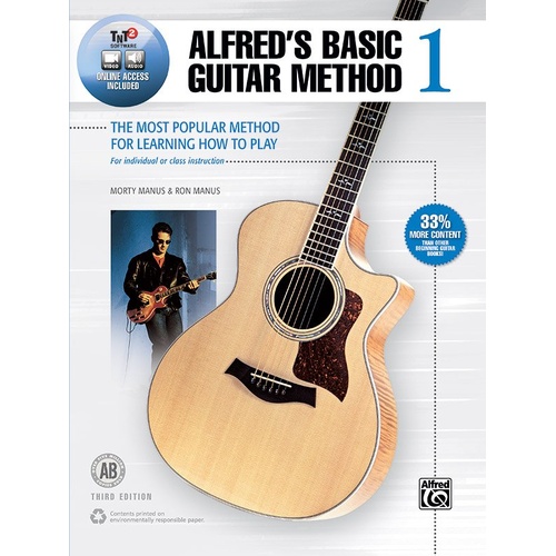 Alfred's Basic Guitar Method 1 Third Edition Book with Online Media