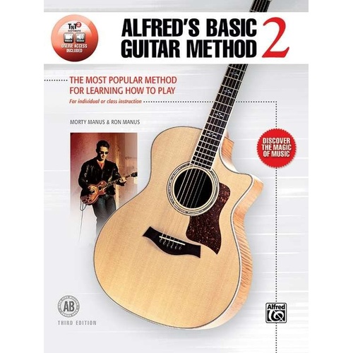 Alfred's Basic Guitar Method 2 Book 3rd Edition with Audio Tracks and Video Lessons