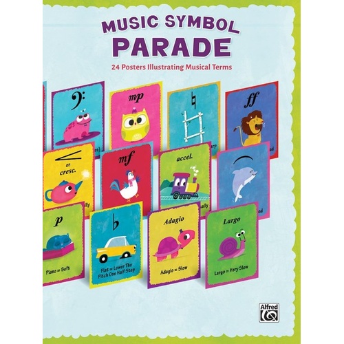 Music Symbol Parade 24 Educational Posters Illustrating Musical Terms