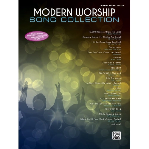 Modern Worship Song Collection PVG by Alfred Music - 2010s Worship Songs for Piano, Vocal, and Guitar, 256 Pages