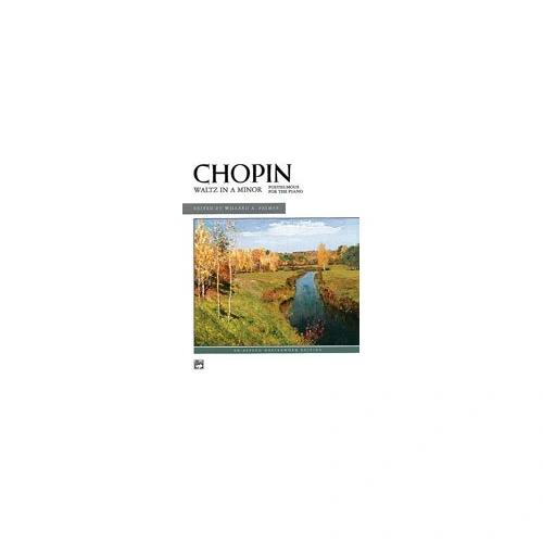 Chopin - Waltz in A Minor for Piano, Alfred Masterwork Edition, 4 Pages, Includes Fingering Suggestions and Footnotes