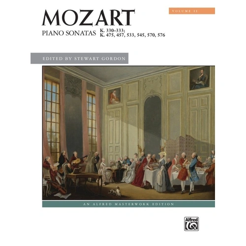 Mozart Piano Sonatas Volume 2 - K. 330-333, 457, 533, 545, 570, 576, Fantasia in C Minor K. 475, 224 Pages, Comb-bound, Alfred Music