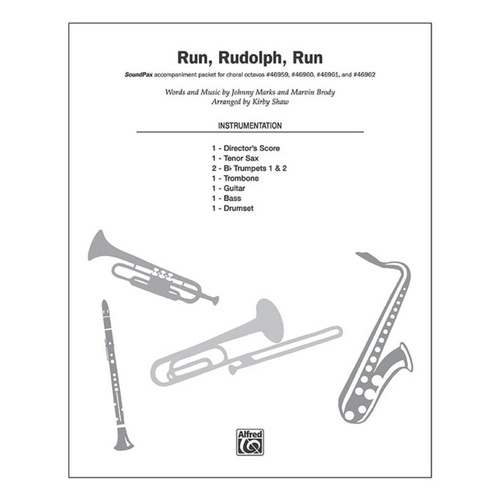 Run Rudolph Run SoundPax Instrumental Parts by Kirby Shaw - Alfred Pop Choral Series
