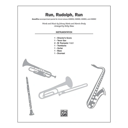 Run Rudolph Run SoundPax Instrumental Parts by Kirby Shaw