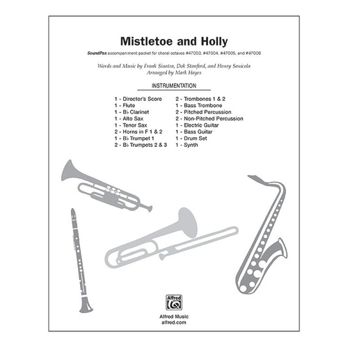 Mistletoe and Holly SoundPax Instrumental Parts SC/PTS by Mark Hayes