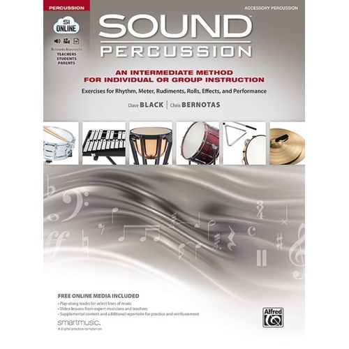 Sound Percussion Accessory Percussion by Chris Bernotas & Dave Black, 88 Pages, Alfred Music, Sound Innovations Series