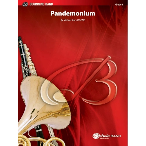 Pandemonium CB1 SC/PTS by Michael Story for Band, Alfred Music, 134 Pages, Belwin Beginning Band Series