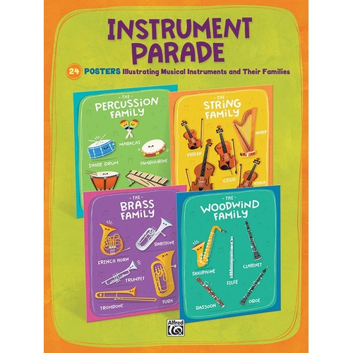 Instrument Parade 24 Musical Instrument Posters