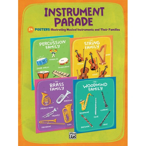 Instrument Parade 24 Musical Instrument Posters Educational Set