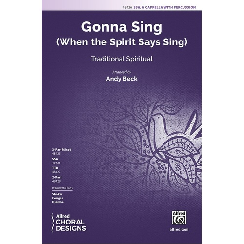 Gonna Sing SSA A Cappella/Percussion