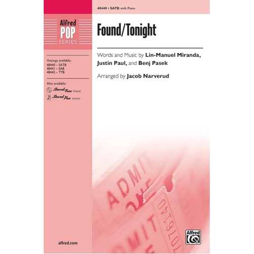 Found/Tonight SATB